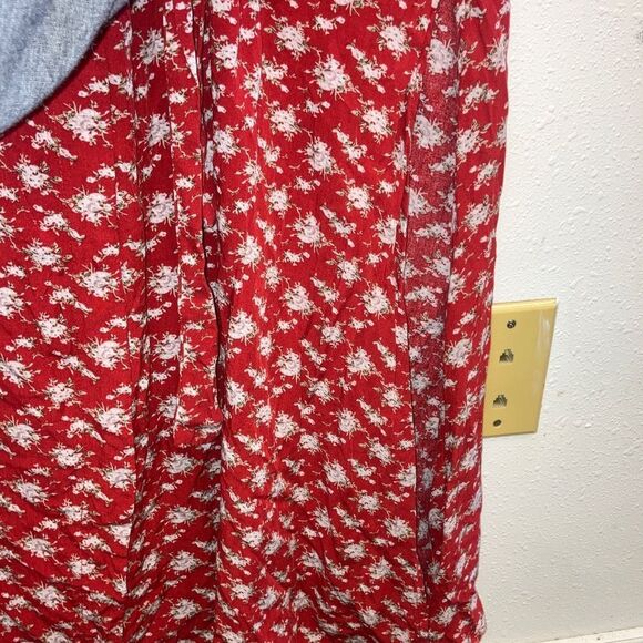 Natural life Sophia v neck floral wrap maxi dress with slits coastal cowgirl 734 - Picture 7 of 11